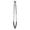 Thyme & Table Silicone Locking Tongs, Blue Speckled