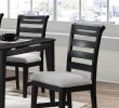 Black Color 6pc Dining Set Table And 4x Side Chairs 1x Bench Upholstered Fabric Cushion Seats Solid wood Dining Room Furniture