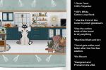 Black Siberian Husky in the Kitchen Kitchen Towel Dish Cloths Guest Hand Towel Decorative Bathroom Towel for Face,Tea, Dishcloth, Kitchen and Bath