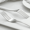 Bestdin 24 Pieces Forks Set, 8.2" Stainless Steel Dinner Forks Silverware, Pattern Design Mirror Polished Table Forks, Dishwasher Safe