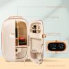 HOMCOM Portable Skincare Fridge with LED Display, 12L Mini Fridge for Beauty, Makeup and Cosmetics, Small Refrigerator Cooler for Bedroom, Home Office