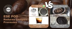 Espresso Machine, Espresso and Cappuccino latte Maker 20 Bar Pump Coffee Machine Compatible with ESE POD capsules filter&Milk Frother Steam Wand,950W