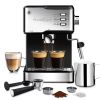 Espresso Machine, Espresso and Cappuccino latte Maker 20 Bar Pump Coffee Machine Compatible with ESE POD capsules filter&Milk Frother Steam Wand,950W