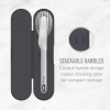 Bentgo Stainless Travel Utensil Set - Reusable 3-Piece Silverware Set with Carrying Case, High-Grade Premium Steel, BPA-Free Case