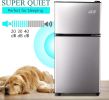 3.5Cu.Ft Compact Refrigerator Mini Fridge with Freezer, Small Refrigerator with 2 Door, 7 Level Thermostat Removable Shelves for Kitchen, Dorm