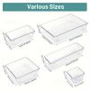 Desktop drawer clutter polka dot storage box set Transparent drawer storage box set Multifunctional bathroom bedroom living room desktop storage box D