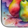 Colorful Pears Dish Drying Mat Absorbent Dish Drying Mat Pad for Kitchen Counter Dish Drainer Mat for Countertop, 14 x 21", Multicolor