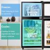 3.5Cu.Ft Compact Refrigerator Mini Fridge with Freezer, Small Refrigerator with 2 Door, 7 Level Thermostat Removable Shelves for Kitchen, Dorm
