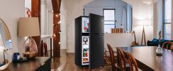 3.5Cu.Ft Compact Refrigerator Mini Fridge with Freezer, Small Refrigerator with 2 Door, 7 Level Thermostat Removable Shelves for Kitchen, Dorm