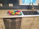 Colorful Pears Dish Drying Mat Absorbent Dish Drying Mat Pad for Kitchen Counter Dish Drainer Mat for Countertop, 14 x 21", Multicolor
